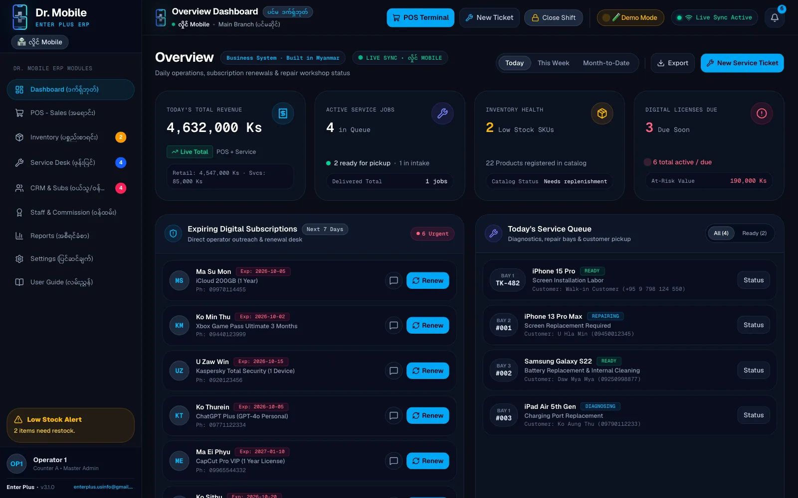 Dr. Mobile — Shop overview